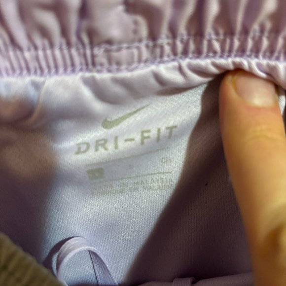 Nike Dri-Fit Athletic Workout Running Shorts, Grey & Purple, Women's Small - Picture 10 of 10